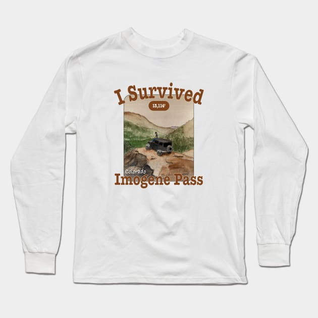 I Survived Imogene Pass Long Sleeve T-Shirt by MMcBuck